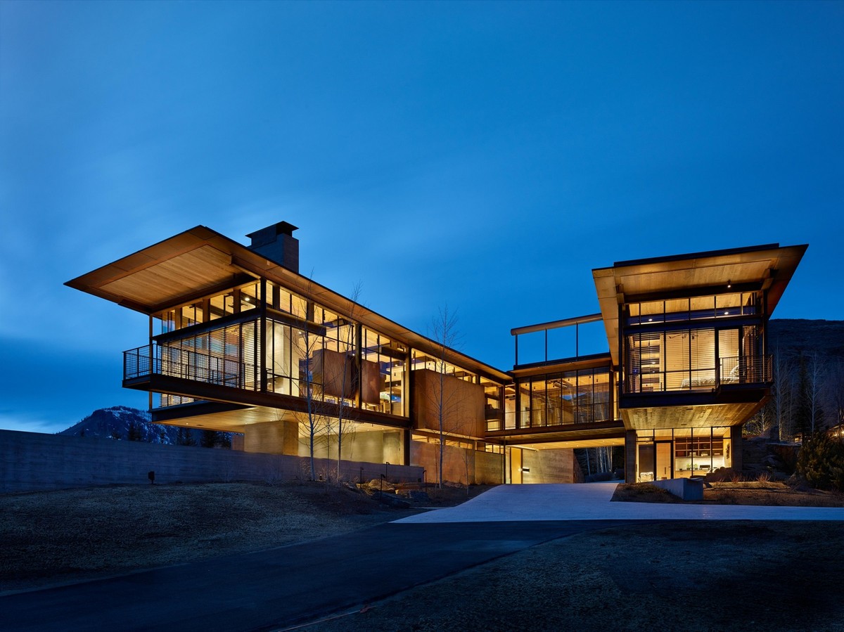 Casa com vista espetacular nas montanhas de Idaho 72013533 original | Arquitetura | arquitetura, casa, construção, montanha