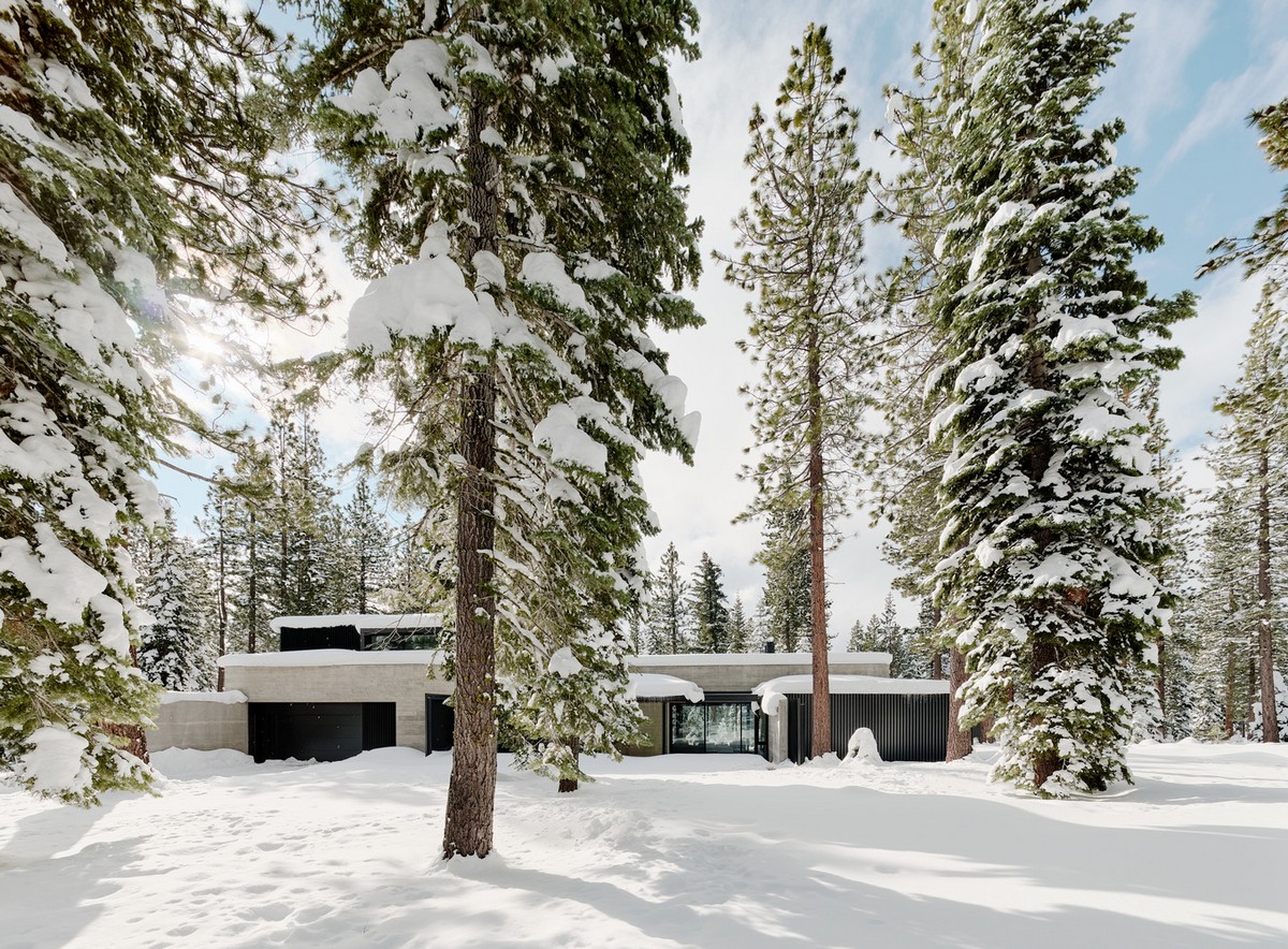 Uma casa nas montanhas com neve 76889108 original | Arquitetura | arquitetura, casa, construção