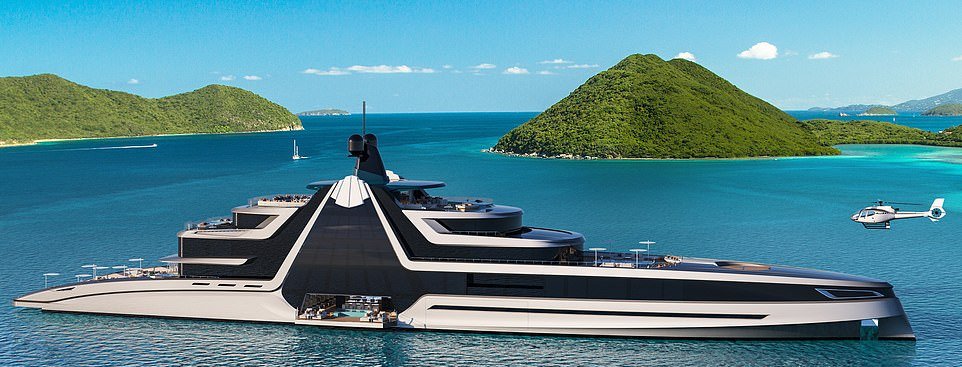 Confira o super iate de 110m de luxo que não é pro nosso bico 79925941 original | Curiosidades | barco, bilionário, curioso, design, iate, luxo, rico
