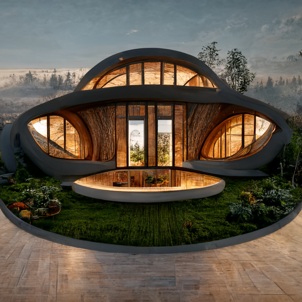 philipe3d modern house design inpired by hobbit like homes with fc56d6a5 90aa 4b56 b30e 20a2b1651482 | Tecnologia | 3d, casa, curioso, inteligência artificial, Tecnologia