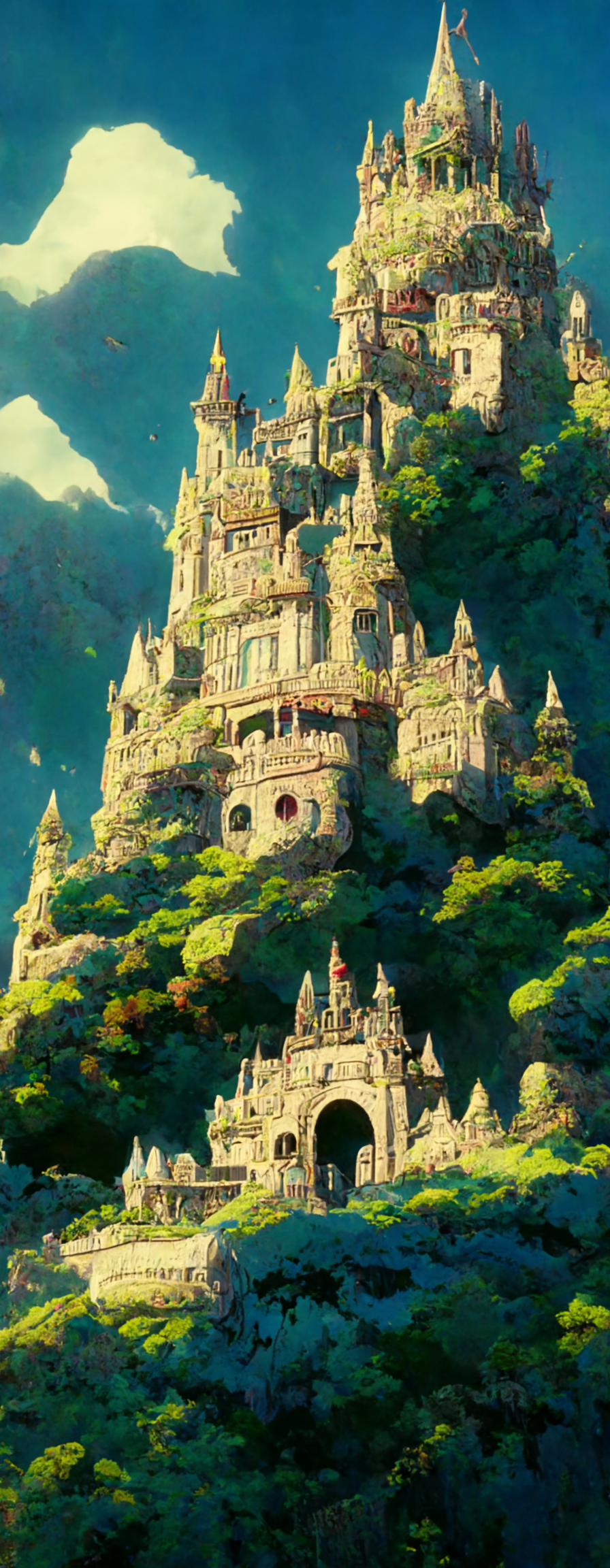 Top 20 castelos ficcionais criados com inteligência artificial Overit | Arte | Arte, castelos, ilustração