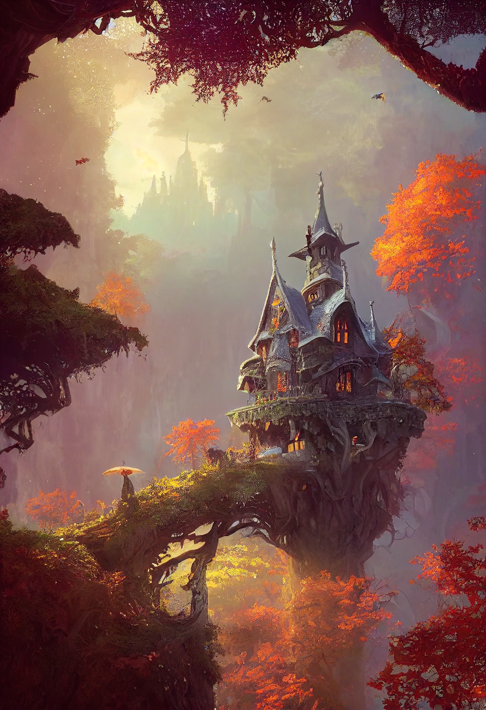 Top 20 castelos ficcionais criados com inteligência artificial nemesis73 | Arte | Arte, castelos, ilustração