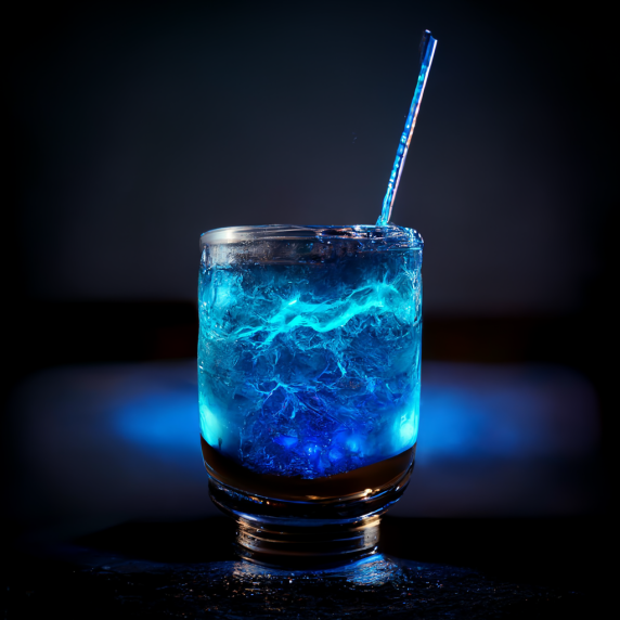 Usando inteligência artificial para criar drinks philipe3d blue electric drink cocktail with ice and blue lumino a077e456 d761 4669 9f9e 290eb84d459a | Arte | Arte, digital, drinks, ilustração