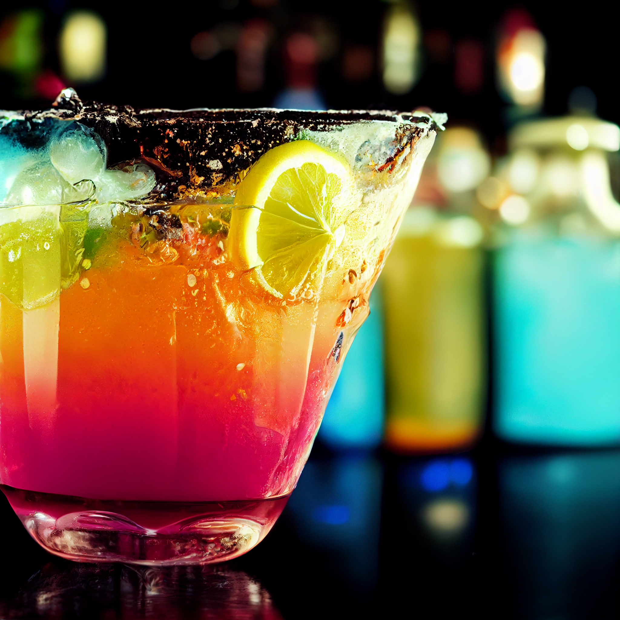 philipe3d delicious drink bar colorful b4c27cd3 bd69 4add b39f 76fffe0f9f93 | Arte | Arte, digital, drinks, ilustração