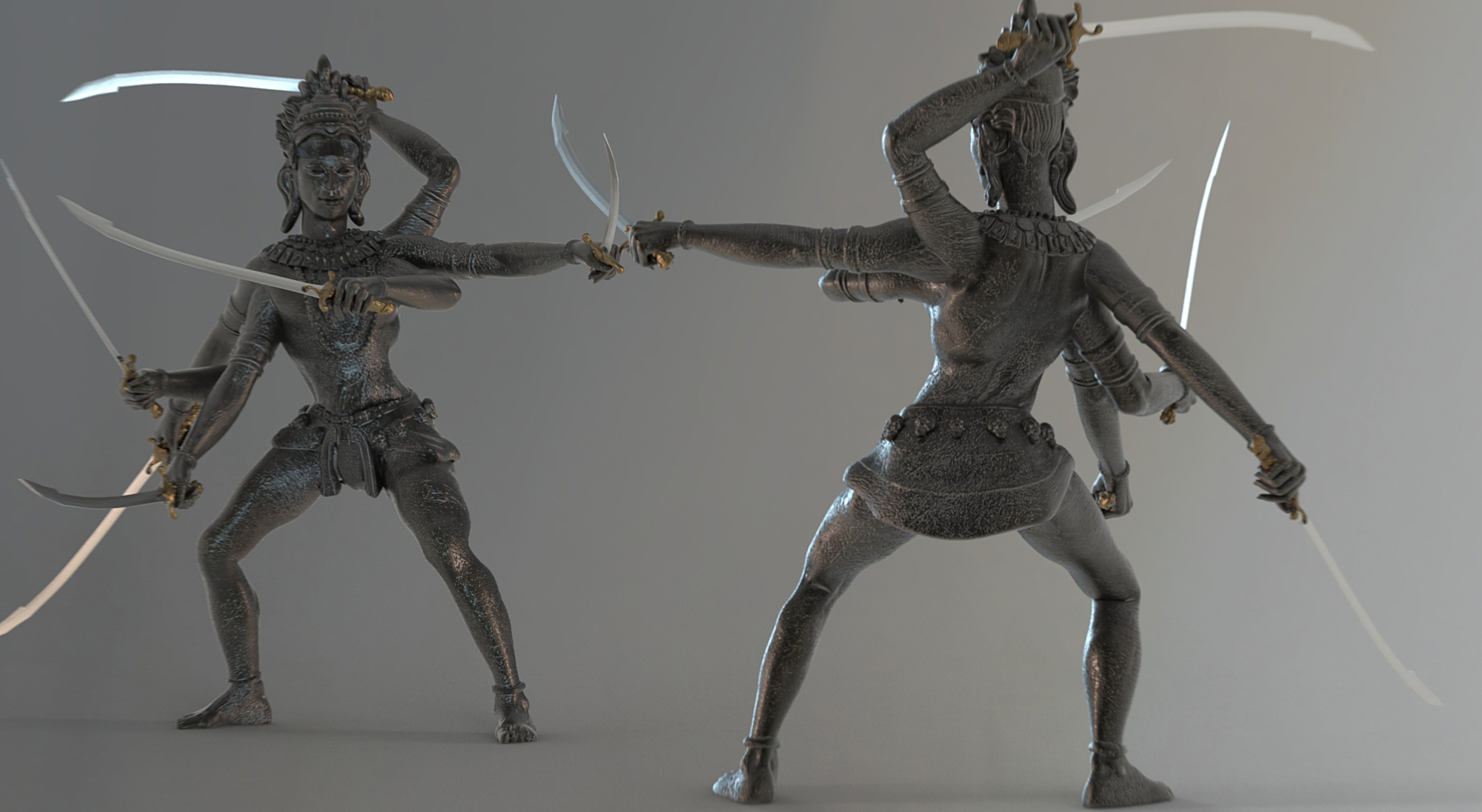 A rainha necromante e outras criações kali posecombate34.26 | Arte | criações, digital, Midjourney, zbrushm arte