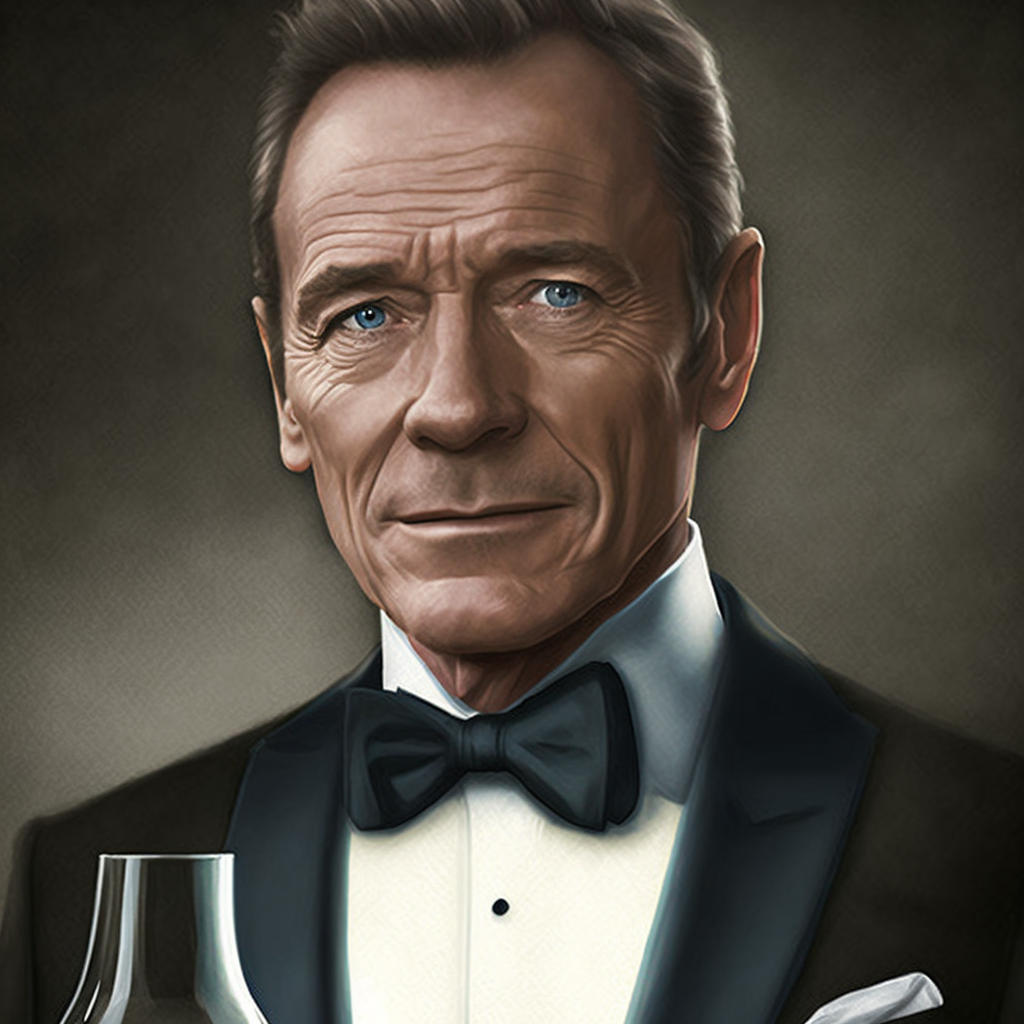 A rainha necromante e outras criações philipe3d bryan cranston is james bond realistic portrait class dac821b0 3e56 4a3f 9c13 7145d5797870 | Arte | criações, digital, Midjourney, zbrushm arte