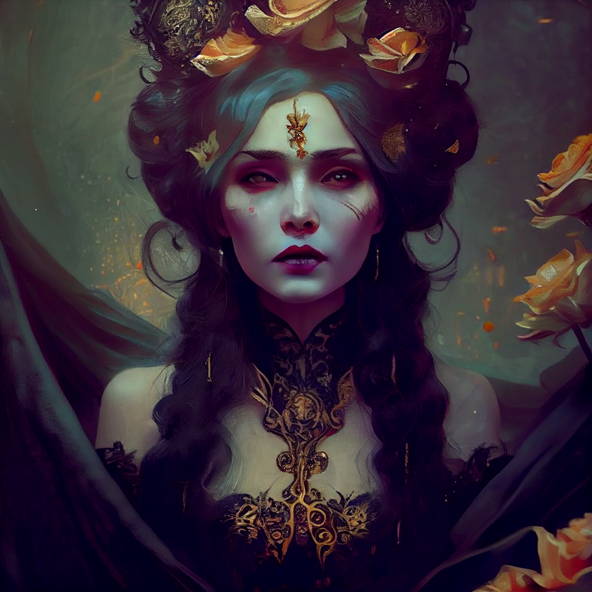 A rainha necromante e outras criações philipe3d darkness queen necromancer beauty pretty womenlow ang 85745d5e 4fae 441b bef8 438a87def9e1 | Arte | criações, digital, Midjourney, zbrushm arte