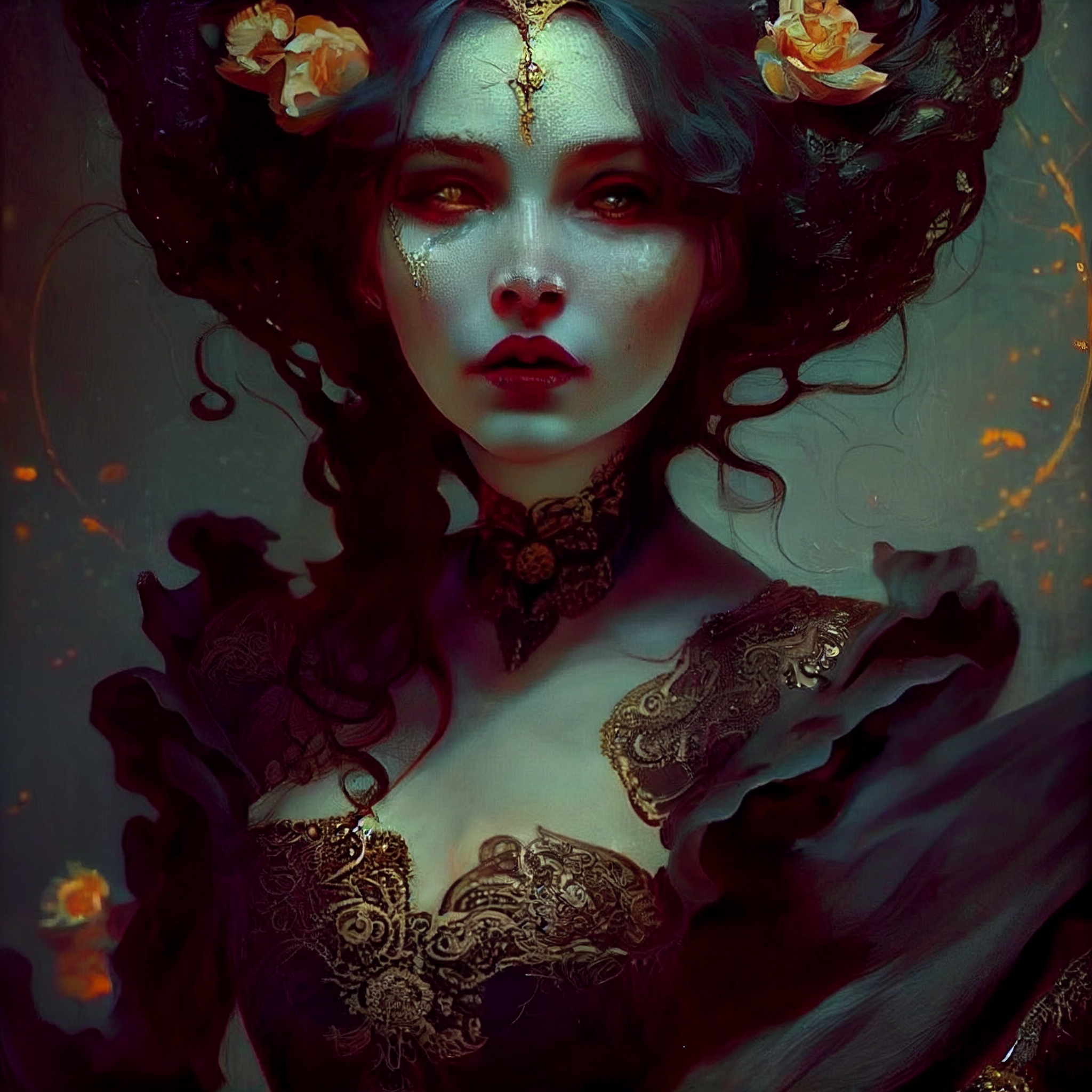A rainha necromante e outras criações philipe3d darkness queen necromancer beauty pretty womenlow ang affc8513 1b69 494c a425 66f15291da6b | Arte | criações, digital, Midjourney, zbrushm arte