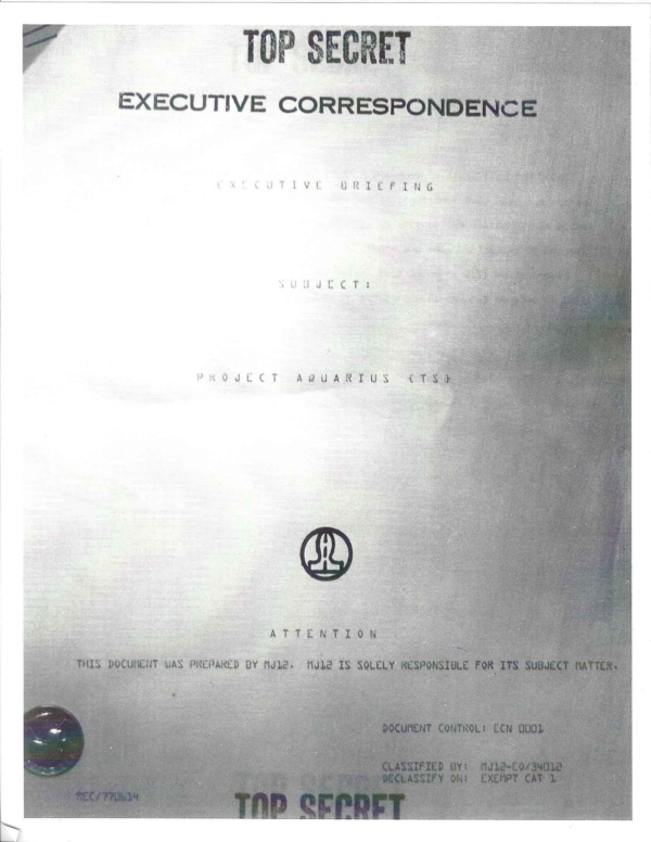 Project Aquarius - Entenda o documento secreto sobre como lidar com os extraterrestres e as implicações PA page 1 600x776 1 | Polêmica | alien, aliens, area 51, conspiração, majestic 12, ufos