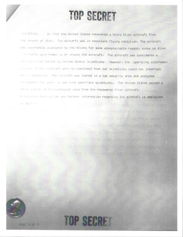 Project Aquarius - Entenda o documento secreto sobre como lidar com os extraterrestres e as implicações PA page 6 600x776 1 | Polêmica | alien, aliens, area 51, conspiração, majestic 12, ufos