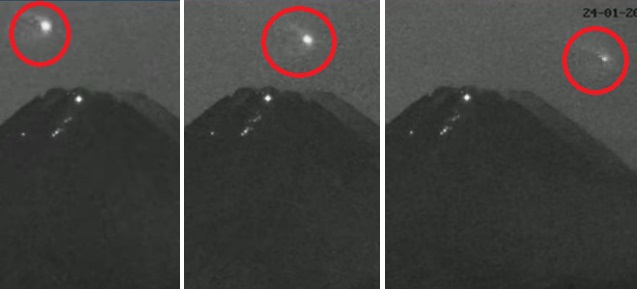Estanha bola de luz sobrevoa vulcão na Indonésia 54734243 | Polêmica | alien, Indonésia, nave, ufo, vulcão