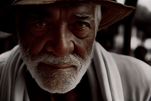philipe3d portrait of old man with straw hat white open chemise 61525506 c9e3 470a 839f 6a20ee55674c | Contos | conto, Contos
