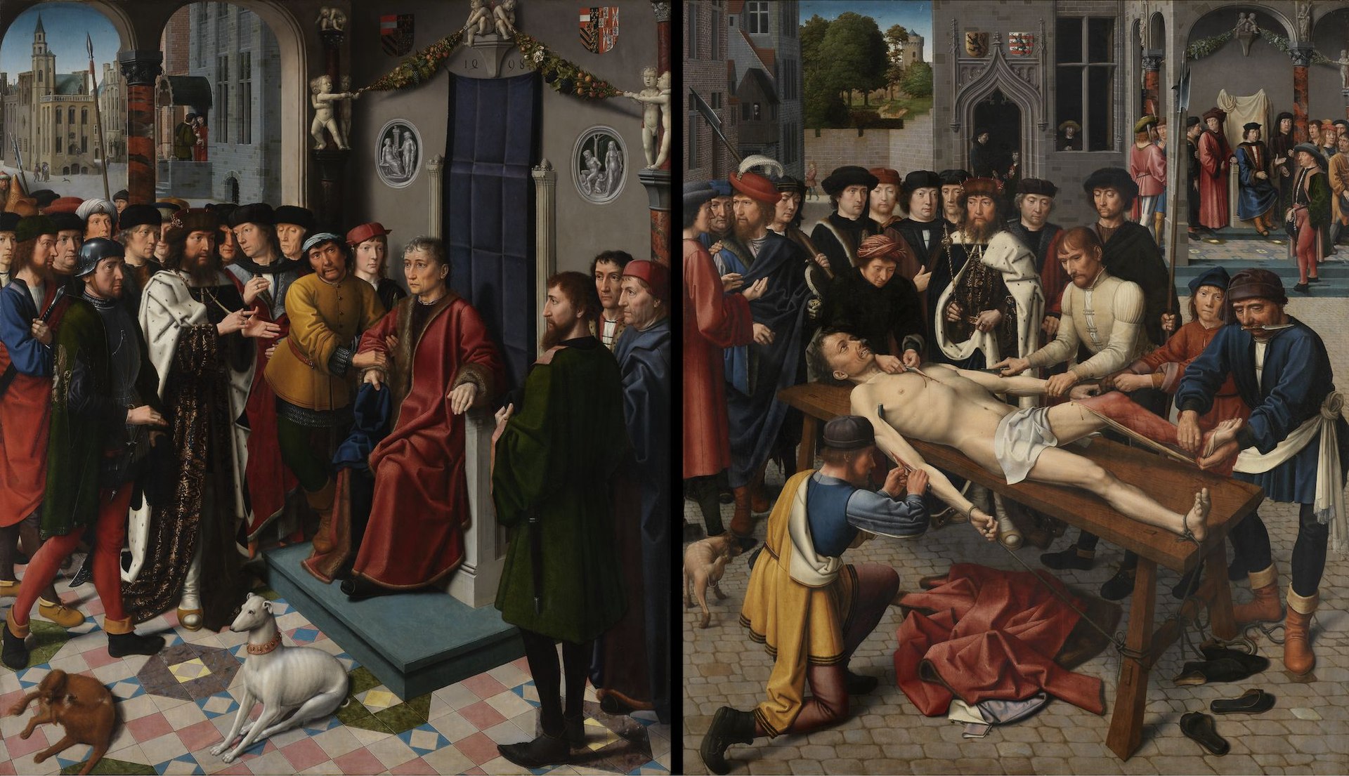 Foto Gump do dia - A pena de Sisamnes Het Oordeel van Cambyses 1498 Groeningemuseum 0040035000 | Arte | Arte, curiosidades, juiz, justiça, pintura, rei, rubens