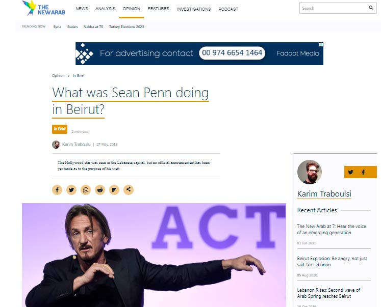 A teoria da conspiração Sean Penn niticia4 | Curiosidades | agente secreto, ator, cia, conflito, curiosidades, curioso, guerra, sean penn