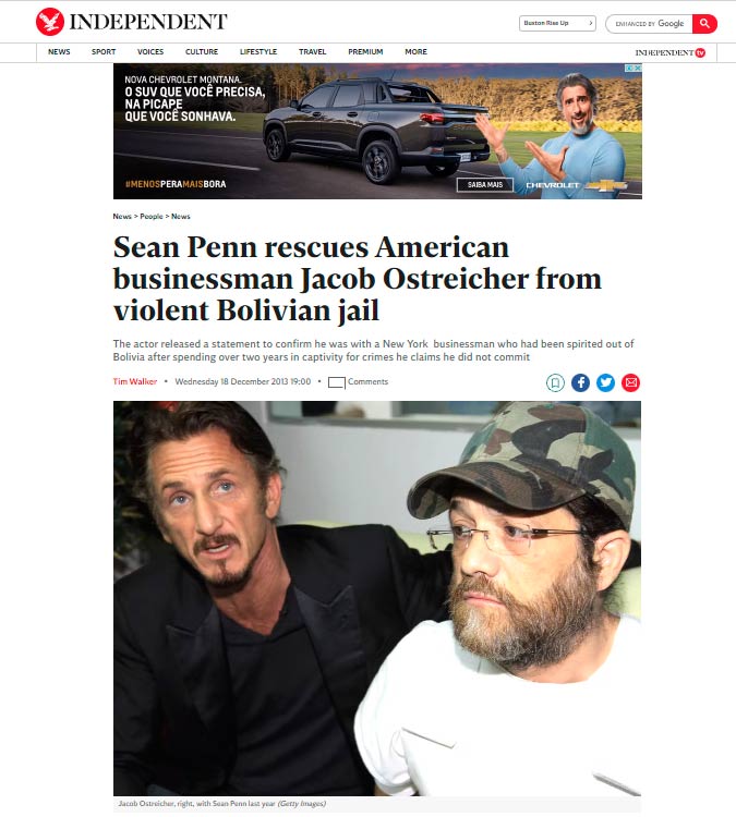 A teoria da conspiração Sean Penn noticia2 | Curiosidades | agente secreto, ator, cia, conflito, curiosidades, curioso, guerra, sean penn