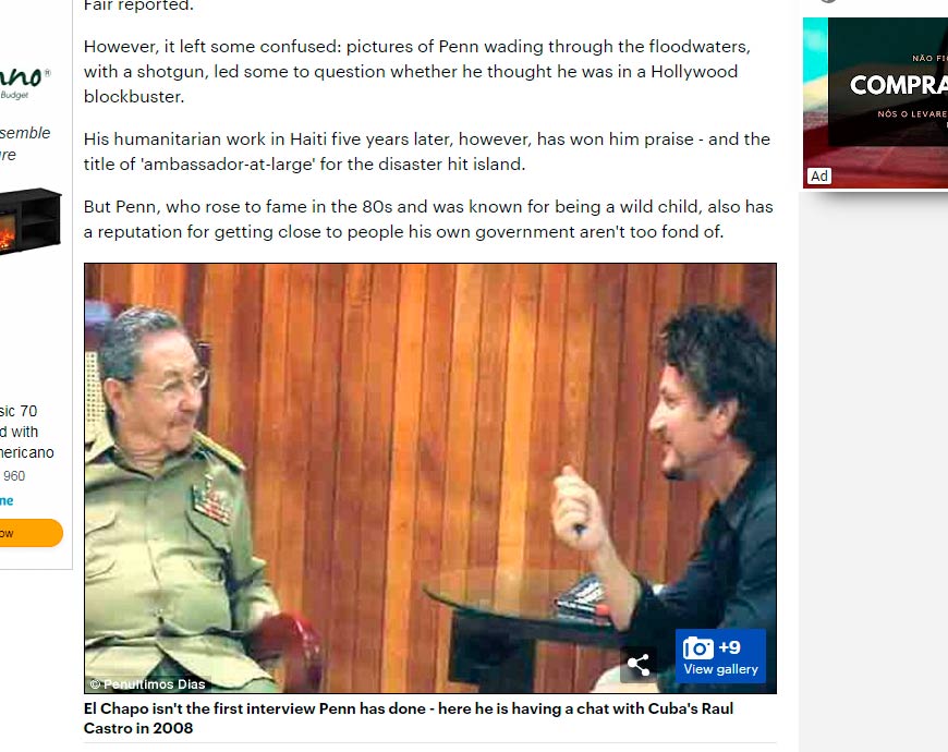 A teoria da conspiração Sean Penn pennecuba | Curiosidades | agente secreto, ator, cia, conflito, curiosidades, curioso, guerra, sean penn