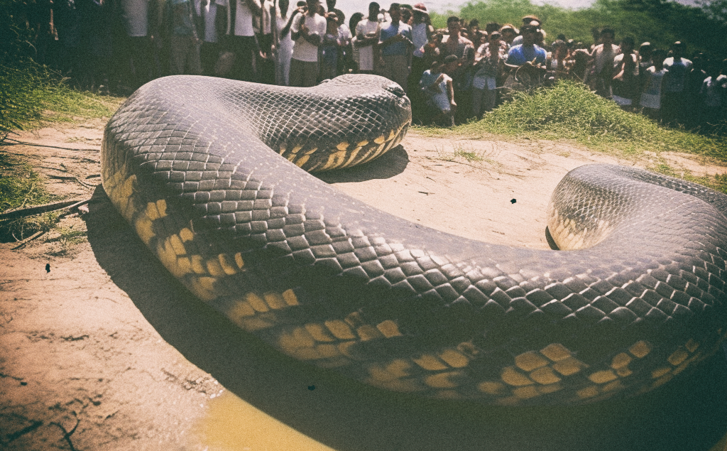 A cobra grande de Boca do Capanã philipe3d GIant snake near river crowd around snake big head 9e94080e c6ac 49f6 a61b 441729726d40 1 | Contos | animal, conto, Contos, incrível, NFT