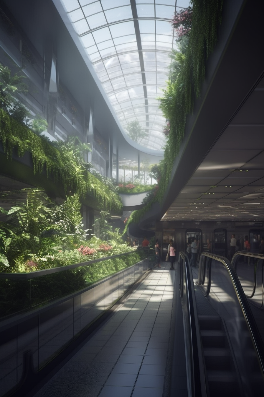 Meus projetos em Midjourney - Parte 1 philipe3d Shopping station entrance hall pattern plants vegetat 3166c957 98f5 418d a396 ff6ca2a3ec0c | Arte | Ai, Midjourney, photoshop