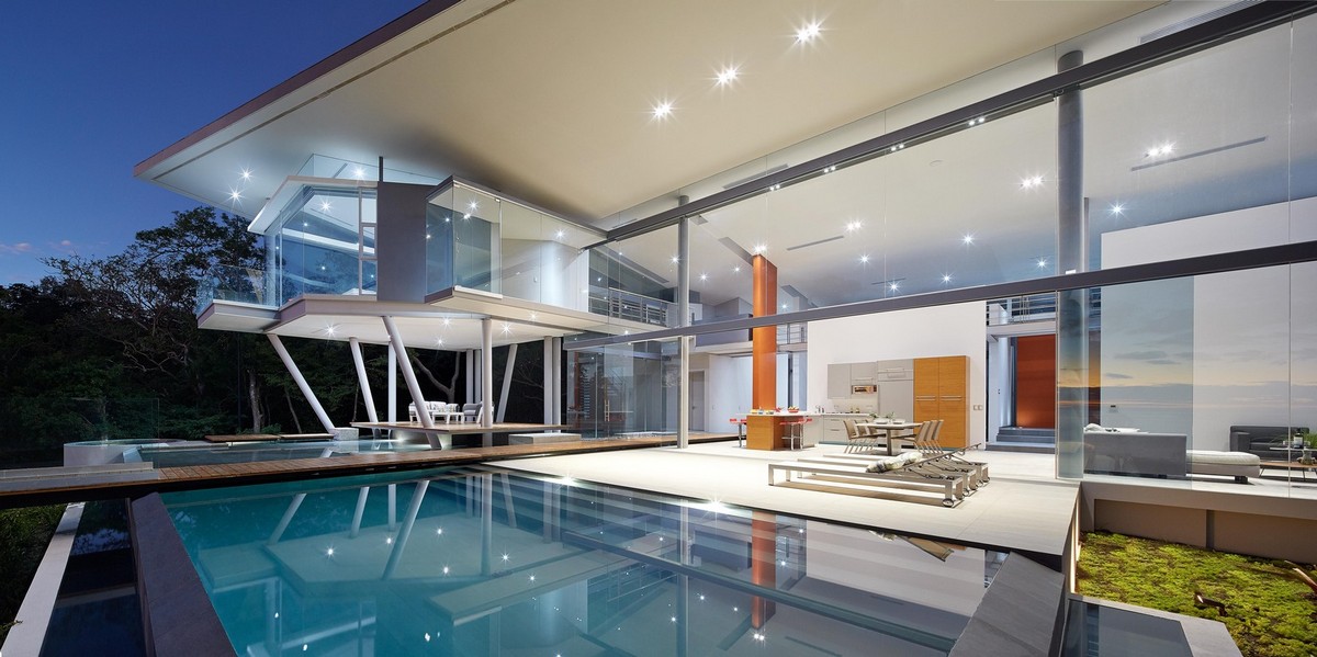 Casa de praia com vista para a floresta e o mar na Costa Rica 123143333 original | Arquitetura | arquietetura, arquiteto, casa, mansão, mar, moderno, onstrução