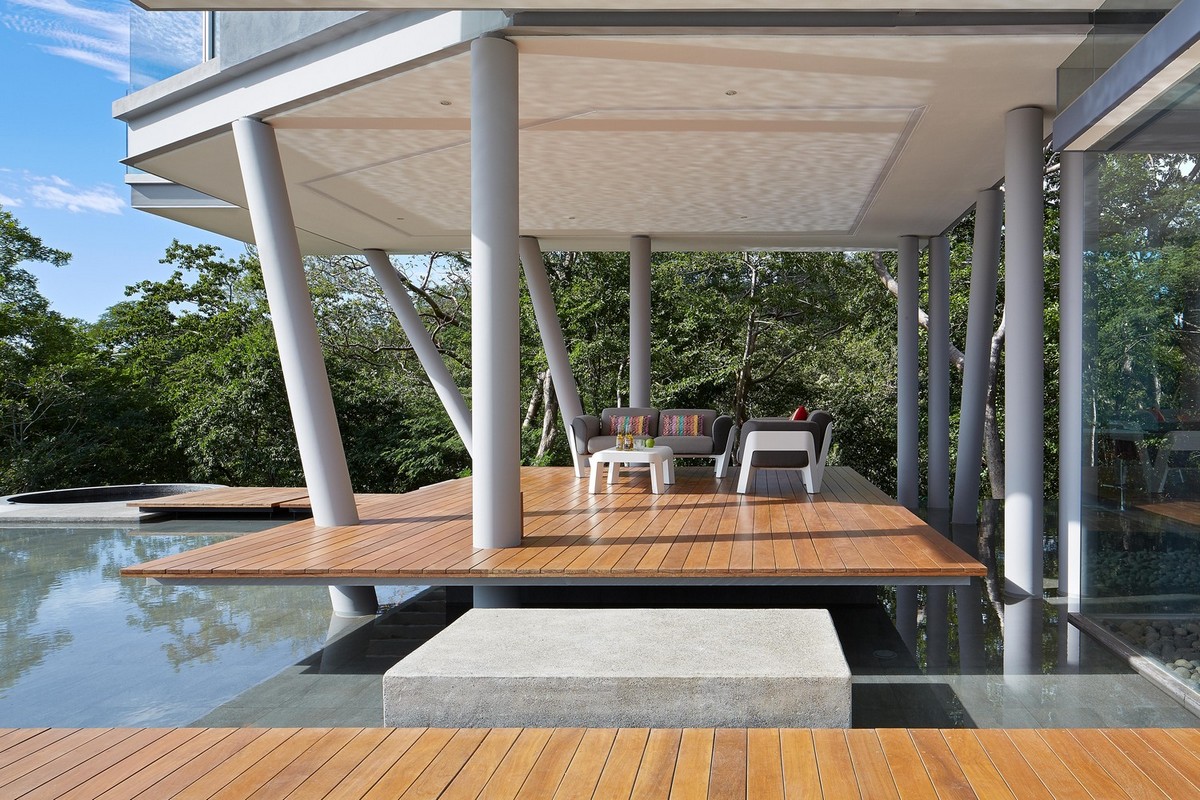 Casa de praia com vista para a floresta e o mar na Costa Rica 123144670 original | Arquitetura | arquietetura, arquiteto, casa, mansão, mar, moderno, onstrução