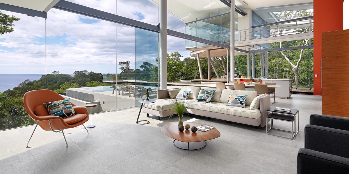 Casa de praia com vista para a floresta e o mar na Costa Rica 123145696 original | Arquitetura | arquietetura, arquiteto, casa, mansão, mar, moderno, onstrução