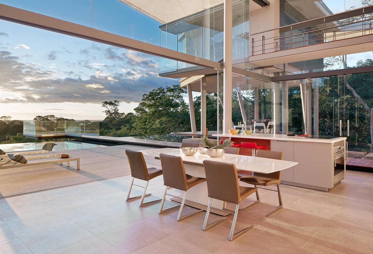 Casa de praia com vista para a floresta e o mar na Costa Rica 123146729 original | Arquitetura | arquietetura, arquiteto, casa, mansão, mar, moderno, onstrução