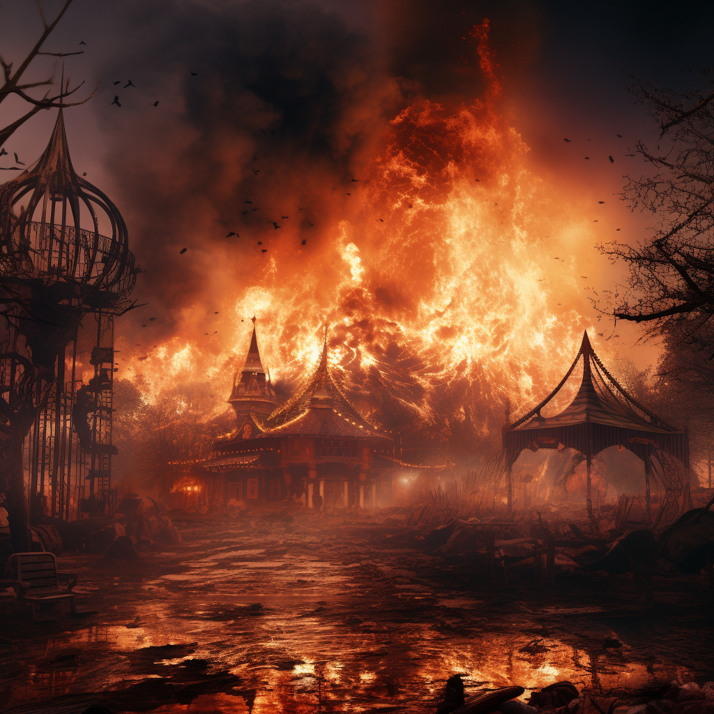 Nas montanhas dos Gorilas - Parte 5 philipe3d insane wildfire among old amusement park explosions c 2a52f399 4906 452e 84cb b66f8bd229b0 | Contos | conto, Contos
