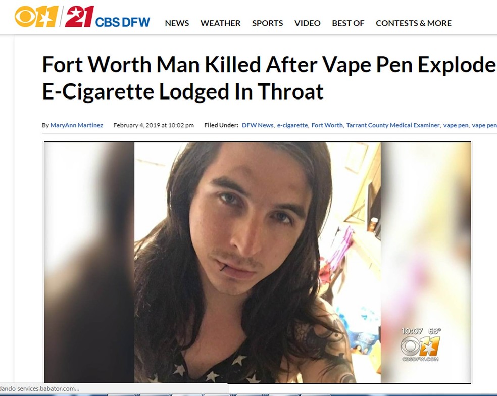O perigo do cigarro eletrônico O perigo do cigarro eletrônico