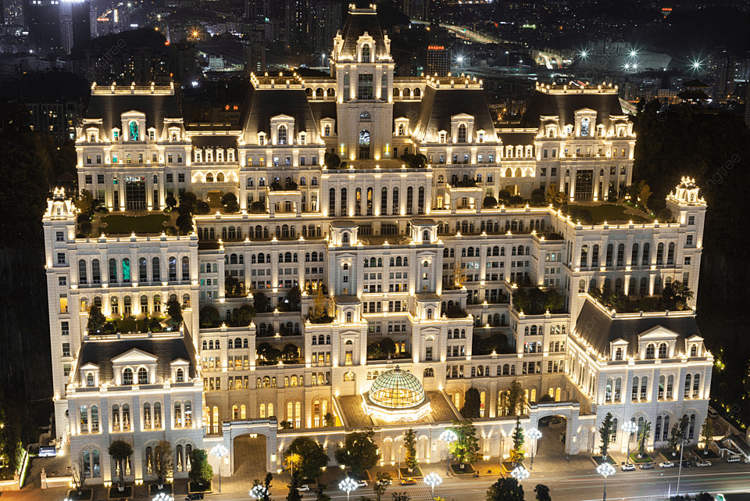 a maior mansão da china iluminada a maior mansão da china iluminada