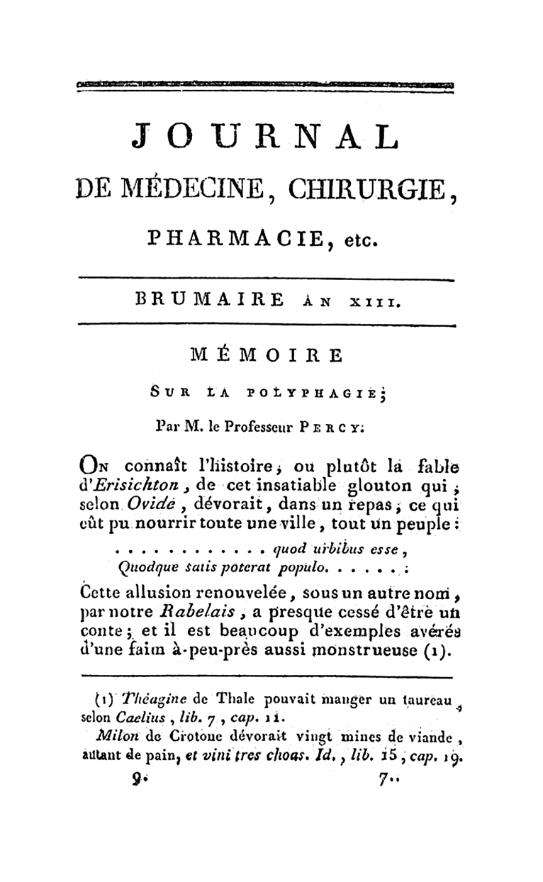 Tarrare, o glutão esfomeado que desafiou os limites do bizarro Memoire sur la polyphagie I | Bizarro | bizarro, comida, frança, incrível, maluco, sinistro, tarrare