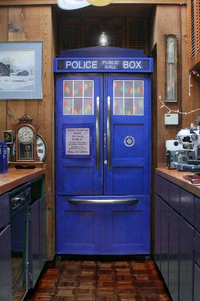 geladeira engraçada Tardis geladeira engraçada Tardis