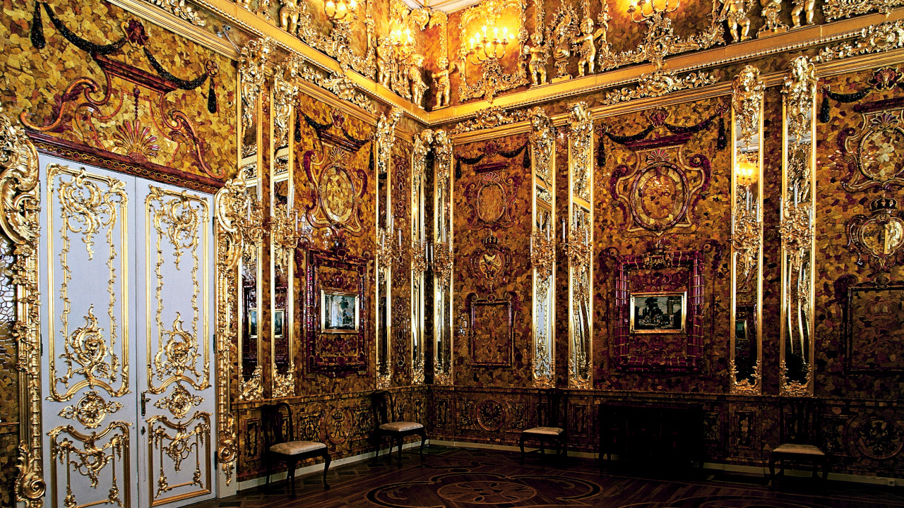 A sala ambar do palácio A sala ambar do palácio