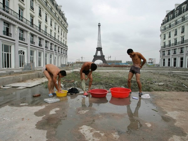 É Paris, só que na China paris china pobres tomam banho | Lugares | china, cópia, lugares, paris