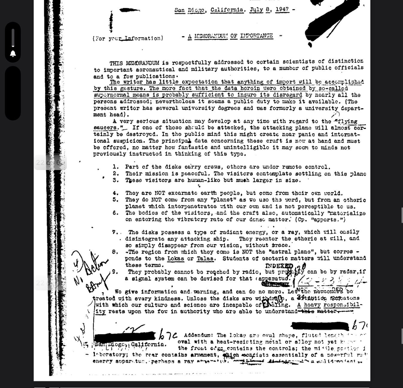 O misterioso memorando 6751 94a8dc41 1756 471a a687 8a3b5c157bac e1707163704776 | Curiosidades | aliens, curiosidades, documentos, estranho curioso, fbi, polêmica, ufos, Vault