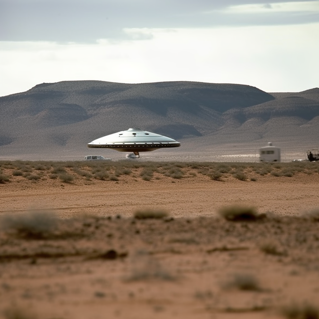 UFO theme artworks philipe3d metallic ufo landed in desert base long shot out of f 9f57915b 3557 46fe 80dd bceabcdaf22e 1 | Arte | alien, art, Arte, design, illustration, ufo