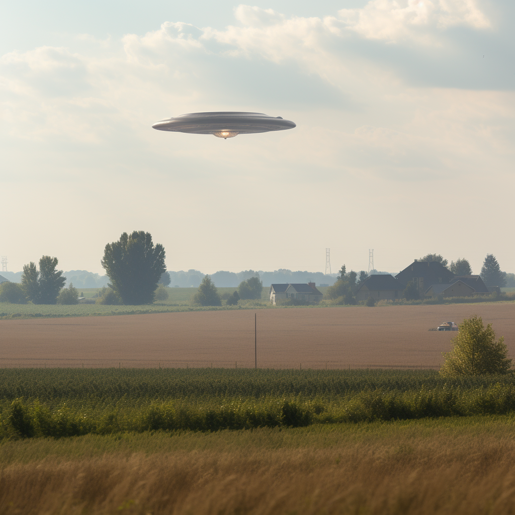 UFO theme artworks philipe3d telephoto 800mm rural midwestern town in the distance 626d6242 1270 4c1e 9984 0e0a8efcb1f0 | Arte | alien, art, Arte, design, illustration, ufo