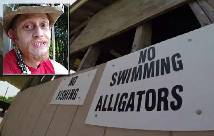 10 mortes estranhamente gumps Tommie Woodward Alligator Attack.jpg | Bizarro | bizarro, incrível, mortes
