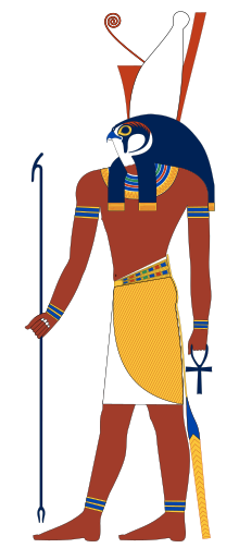 Conheça a cidade que tem uma estátua homenageando um reptiliano 220px Horus standing.svg | Arte | curioso, deuses, iguana, monstros, Peru