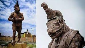 Conheça a cidade que tem uma estátua homenageando um reptiliano images 60 | Arte | curioso, deuses, iguana, monstros, Peru