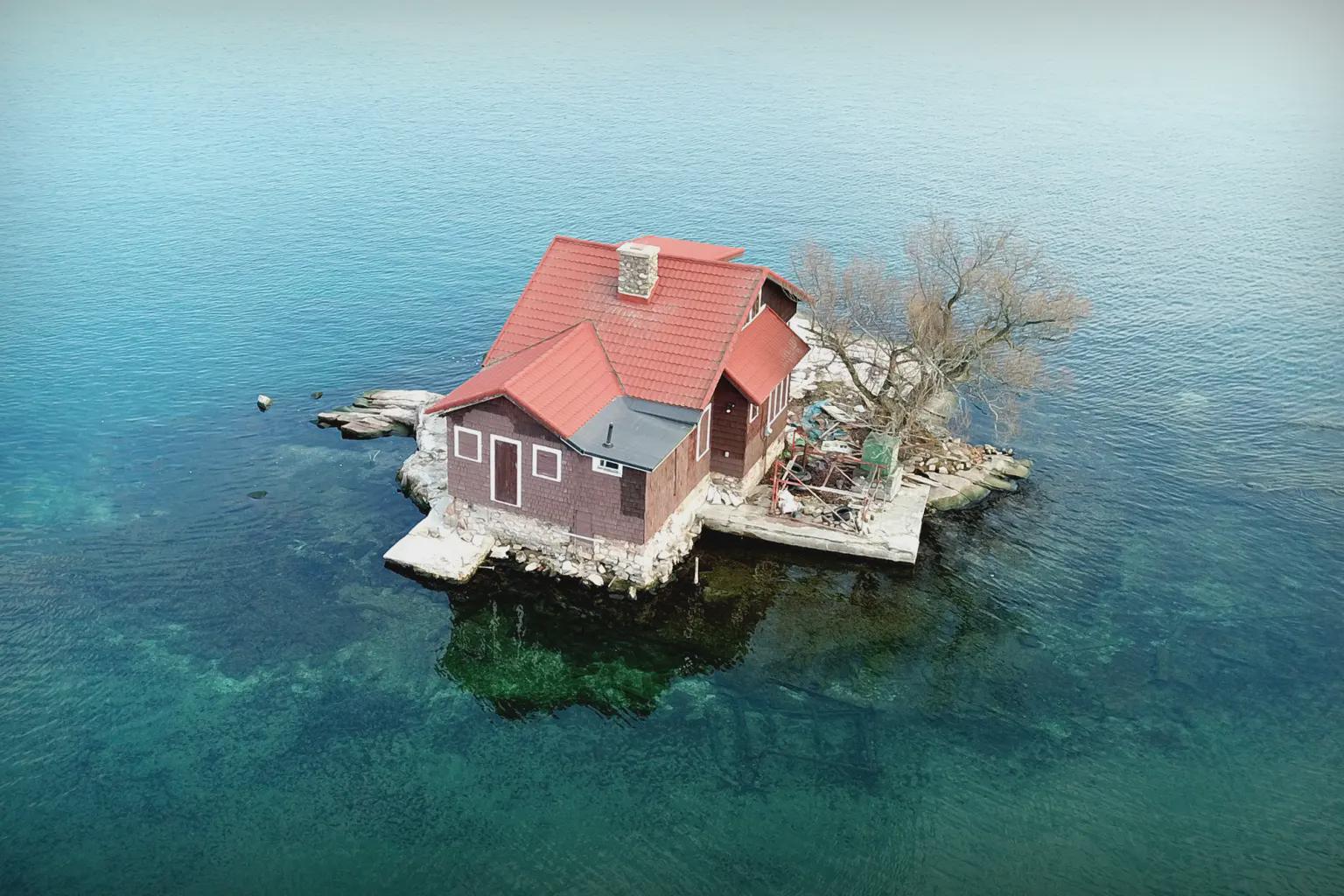 A menor ilha habitada dos EUA A menor ilha habitada dos EUA