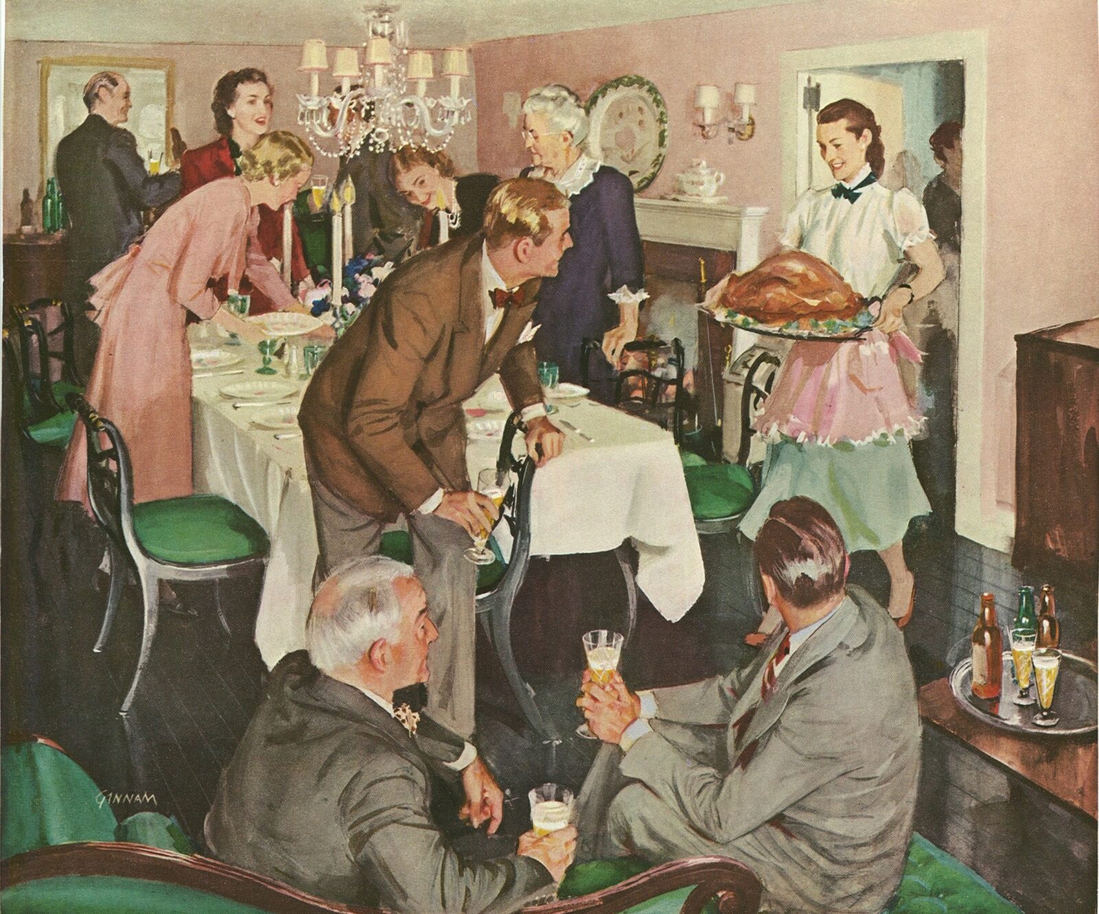 A arte de John Gannam 1319297248 thanksgiving | Arte | aquarela, Arte, artista, ilustrador, john gannam