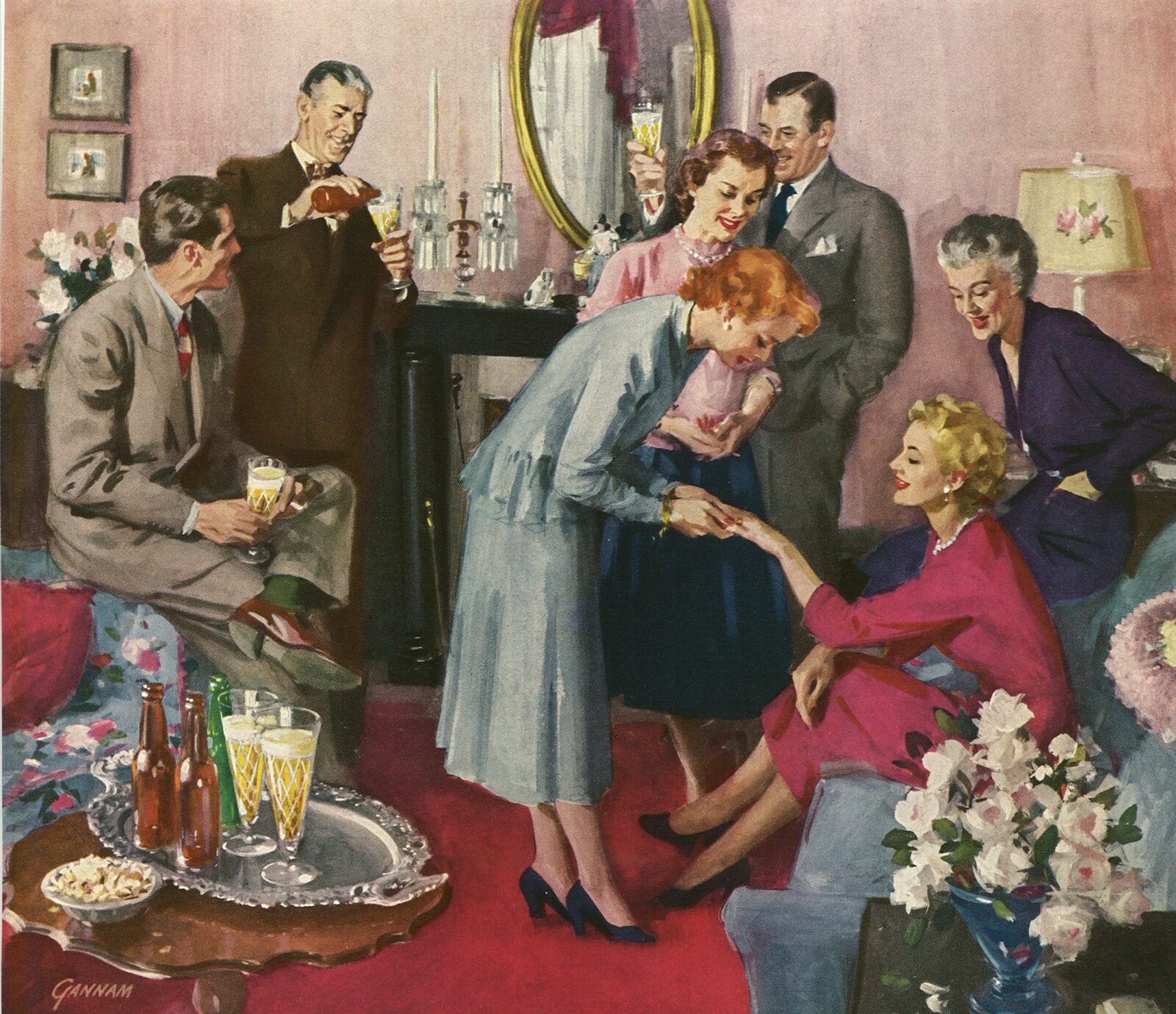 A arte de John Gannam 1319297252 showing off the engagement ring | Arte | aquarela, Arte, artista, ilustrador, john gannam