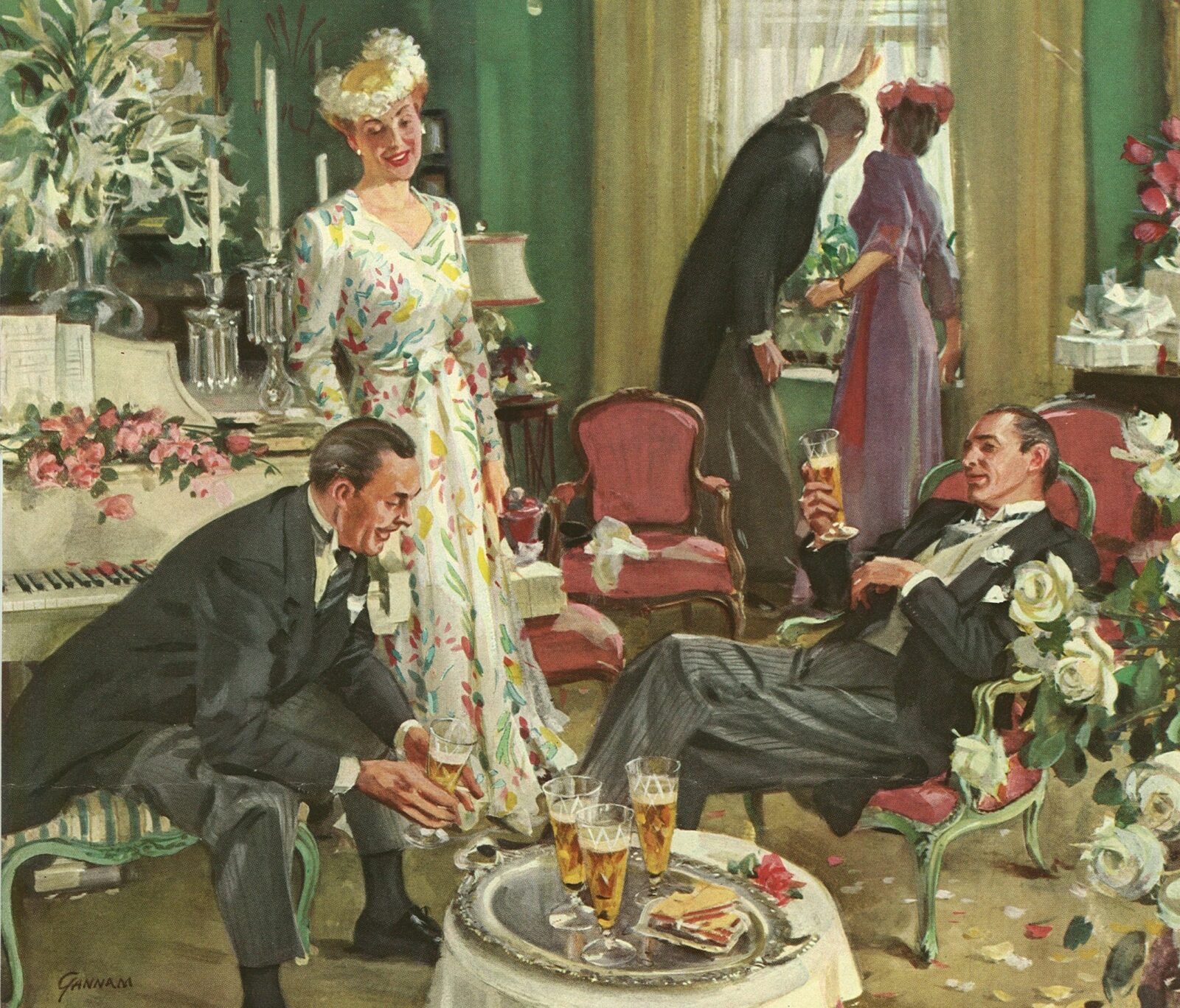 A arte de John Gannam 1319297293 www.nevsepic.com .ua after the wedding | Arte | aquarela, Arte, artista, ilustrador, john gannam
