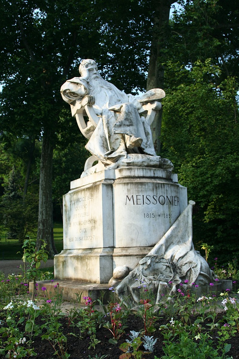 O retrato de Meissonier Poissy statue Meissonier1 | Arte | Arte, artista, ilustração, óleo sobre tela, pintura