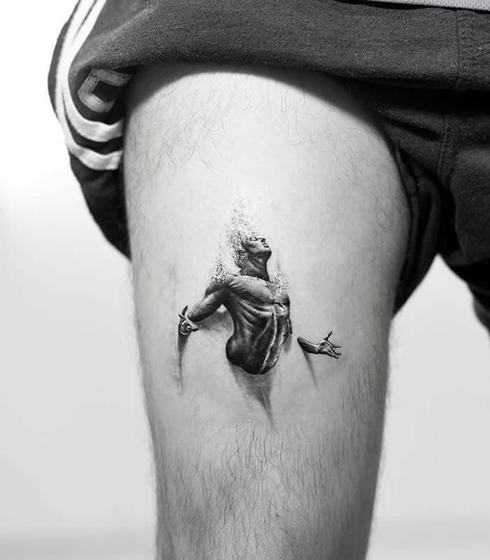 57 Tatuagens 3d que me impressionaram WRSWrh5RORMv1DKq | Incrível | cuidados pré-tatuagem, preparação para tatuagem, segurança em tatuagens, tatoo, tatuagem 3d, tatuagens 3D