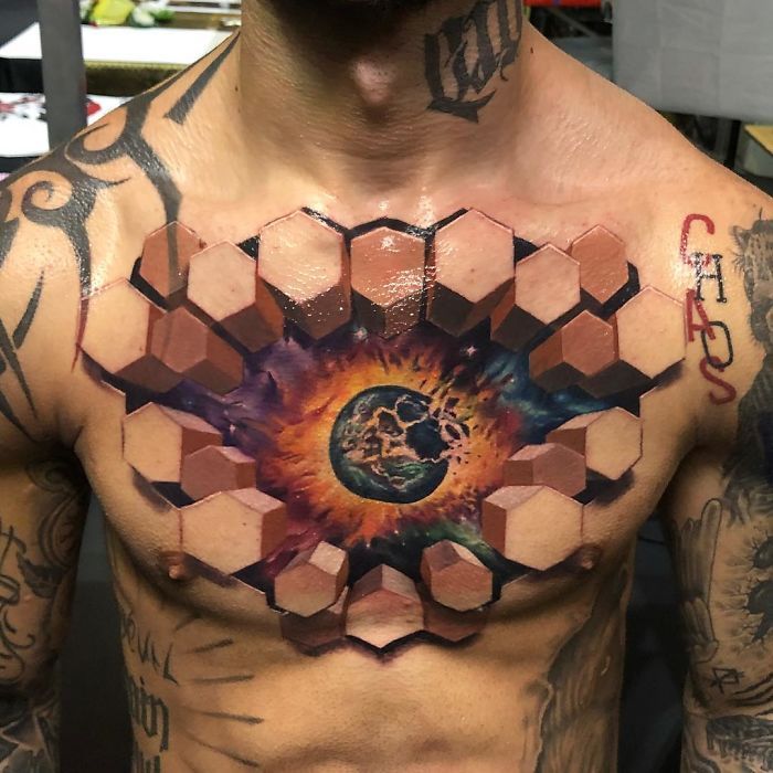 57 Tatuagens 3d que me impressionaram bf8ae4f548cd90798b106be891f08300 | Incrível | cuidados pré-tatuagem, preparação para tatuagem, segurança em tatuagens, tatoo, tatuagem 3d, tatuagens 3D