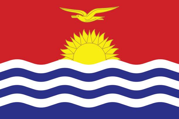 Kiribati: O único país do mundo com territórios nos quatro hemisférios da Terra A bandeira do Kiribati