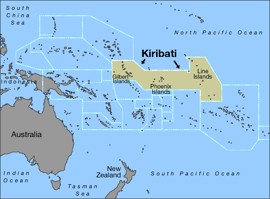 Kiribati: O único país do mundo com territórios nos quatro hemisférios da Terra kiribati map | Curiosidades | bizarro, ilha, kiribati, lugar, pacífico, remoto, tempo