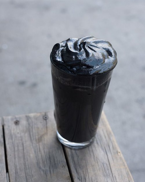 Sorvete preto Bebida preta de café