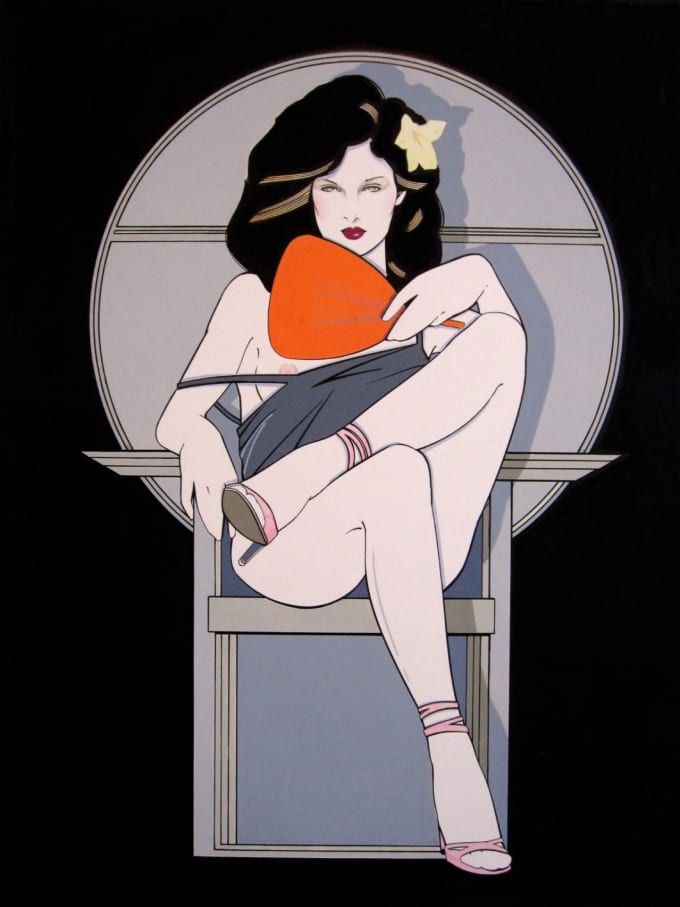 Hilda, a pin-up gordinha que o mundo aprendeu a amar Pin up de Patrick Nagel